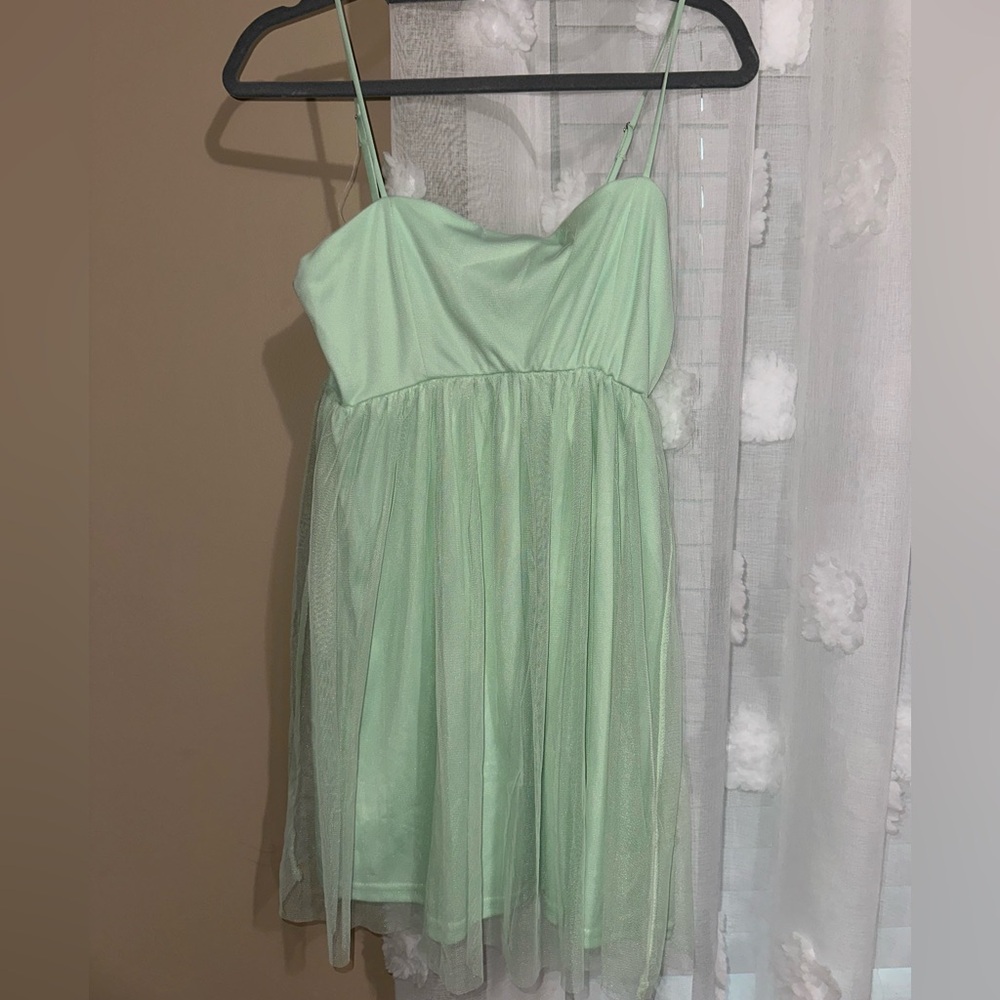 Forever 21 Light Green Strappy Dress